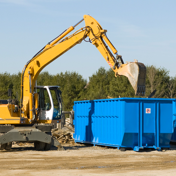 can i choose the location where the residential dumpster will be placed in Goshen Connecticut